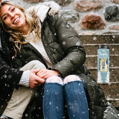 Familie 5 Fotocollage & Tekst Witte Kerstmis Thermosbeker