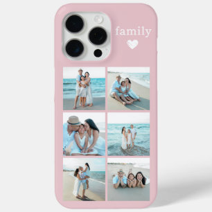 Familie 6 Foto Blush Roze iPhone 15 Pro Max Hoesje