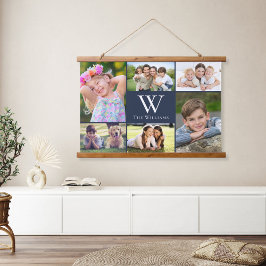 Familie 6 Foto Collage Hangend Wandkleed