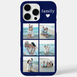 Familie 6 foto Navyblauw iPhone 16 Pro Max Hoesje