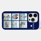 Familie 6 Foto Navyblauw Case-Mate iPhone Case (Achterkant (horizontaal))
