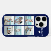 Familie 6 Foto Navyblauw Case-Mate iPhone Case (Achterkant (horizontaal))
