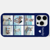 Familie 6 Foto Navyblauw Case-Mate iPhone Case (Achterkant (horizontaal))