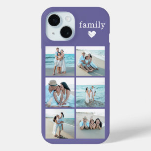 Familie 6 Foto Paars iPhone 15 Case