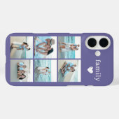 Familie 6 Foto Paars Case-Mate iPhone Case (Achterkant (horizontaal))