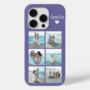 Familie 6 Foto Paars iPhone 15 Pro Case