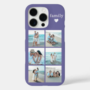 Familie 6 Foto Paars iPhone 16 Pro Hoesje