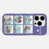 Familie 6 Foto Paars Case-Mate iPhone Case (Achterkant (horizontaal))