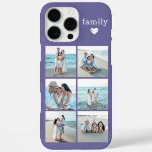 Familie 6 Foto Paars iPhone 16 Pro Max Hoesje