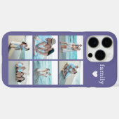 Familie 6 Foto Paars Case-Mate iPhone Case (Achterkant (horizontaal))