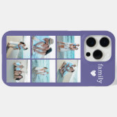 Familie 6 Foto Paars Case-Mate iPhone Case (Achterkant (horizontaal))