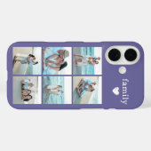 Familie 6 Foto Paars Case-Mate iPhone Case (Achterkant (horizontaal))