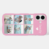 Familie 6 Foto Roze Case-Mate iPhone Case (Achterkant (horizontaal))