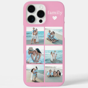 Familie 6 Foto Roze iPhone 16 Pro Max Hoesje