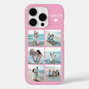Familie 6 Foto Roze iPhone 16 Pro Hoesje