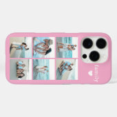 Familie 6 Foto Roze Case-Mate iPhone Case (Achterkant (horizontaal))