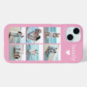 Familie 6 Foto Roze Case-Mate iPhone Case (Achterkant (horizontaal))