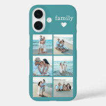 Familie 6 Foto Teal