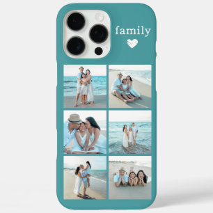 Familie 6 Foto Teal iPhone 16 Pro Max Hoesje