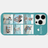 Familie 6 Foto Teal Case-Mate iPhone Case (Achterkant (horizontaal))