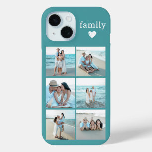 Familie 6 Foto Teal iPhone 15 Case