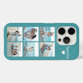 Familie 6 Foto Teal Case-Mate iPhone Case (Achterkant (horizontaal))