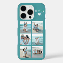 Familie 6 Foto Teal