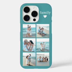Familie 6 Foto Teal iPhone 16 Pro Hoesje