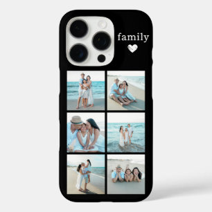 Familie 6 Foto Zwart iPhone 16 Pro Hoesje