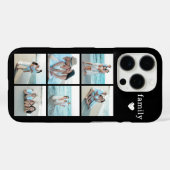 Familie 6 Foto Zwart Case-Mate iPhone Case (Achterkant (horizontaal))
