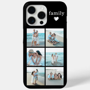 Familie 6 Foto Zwart iPhone 15 Pro Max Hoesje