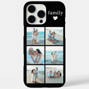 Familie 6 Foto Zwart iPhone 16 Pro Max Hoesje