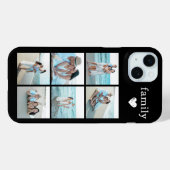 Familie 6 Foto Zwart Case-Mate iPhone Case (Achterkant (horizontaal))
