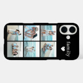 Familie 6 Foto Zwart Case-Mate iPhone Case (Achterkant (horizontaal))