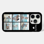 Familie 6 Foto Zwart Case-Mate iPhone Case (Achterkant (horizontaal))