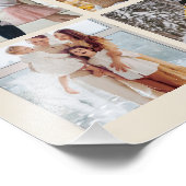 Familie 6 Fotocollage Modern Merry Christmas Foto Afdruk (Hoek)