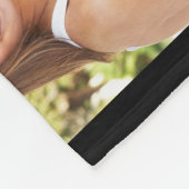 Familie 8 Foto Collage Black Fleece Deken (Hoek)