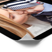 Familie 8 Foto Collage DIY Sjabloon | Naam toevoeg Poster (Hoek)