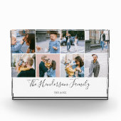 Familie 8 foto collage modern script (Voorkant)