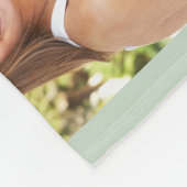 Familie 8 Foto Collage Sage Green Fleece Deken (Hoek)