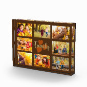 Familie 8 Foto Herfst Autumn Brown Gold Hearts (Rechts)