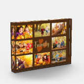 Familie 8 Foto Herfst Autumn Brown Gold Hearts (Links)