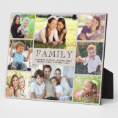 Familie 8 Fotocollage Taupe Fotoplaat (Zijkant)