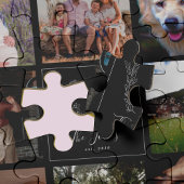 Familie 8 Naam van foto-collage monogram Legpuzzel