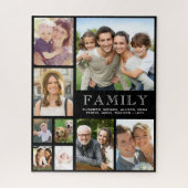Familie 9 Foto Collage Legpuzzel (Verticaal)