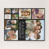 Familie 9 Foto Collage Legpuzzel (Horizontaal)