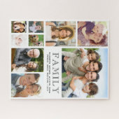 Familie 9 Foto Collage Legpuzzel (Horizontaal)