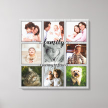 Familie A Reis to Forever Rustic Photo Collage