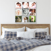 Familie A Reis to Forever Rustic Photo Collage Canvas Afdruk (Insitu (Slaapkamer))