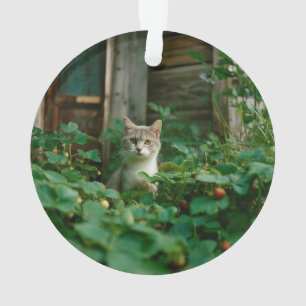 Familie Aandenken Kat 2-zijdige Foto Ornament